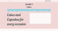 Desktop Screenshot of jenniferscakes.co.uk